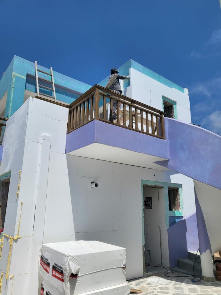 Isolation Greece Karpathos house renovation