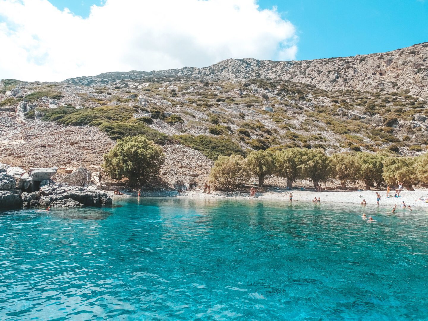 Het onbewoonde eiland Saria boven Karpathos
