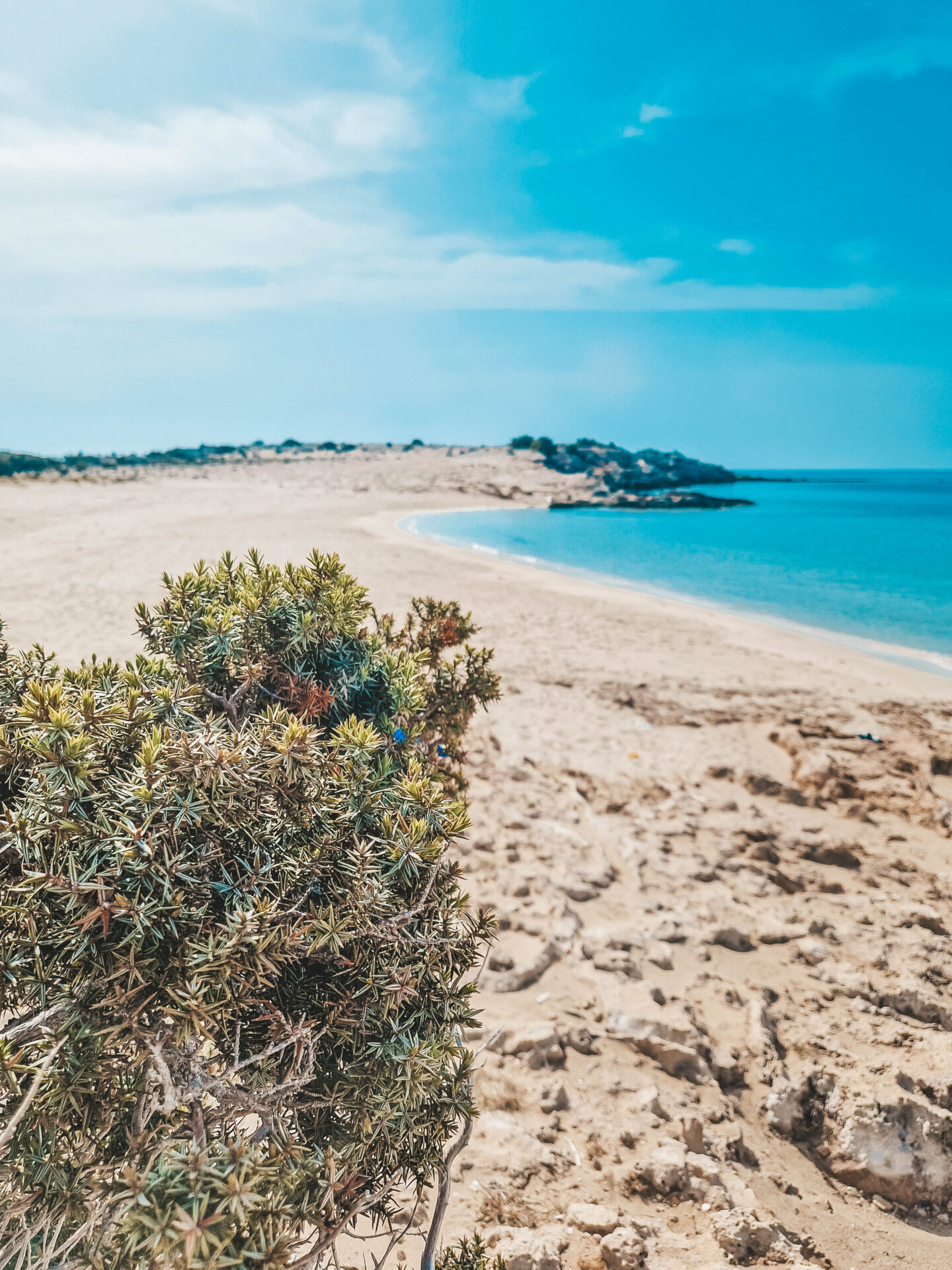 Diakoftis strand Karpathos wit zand turquoise water
