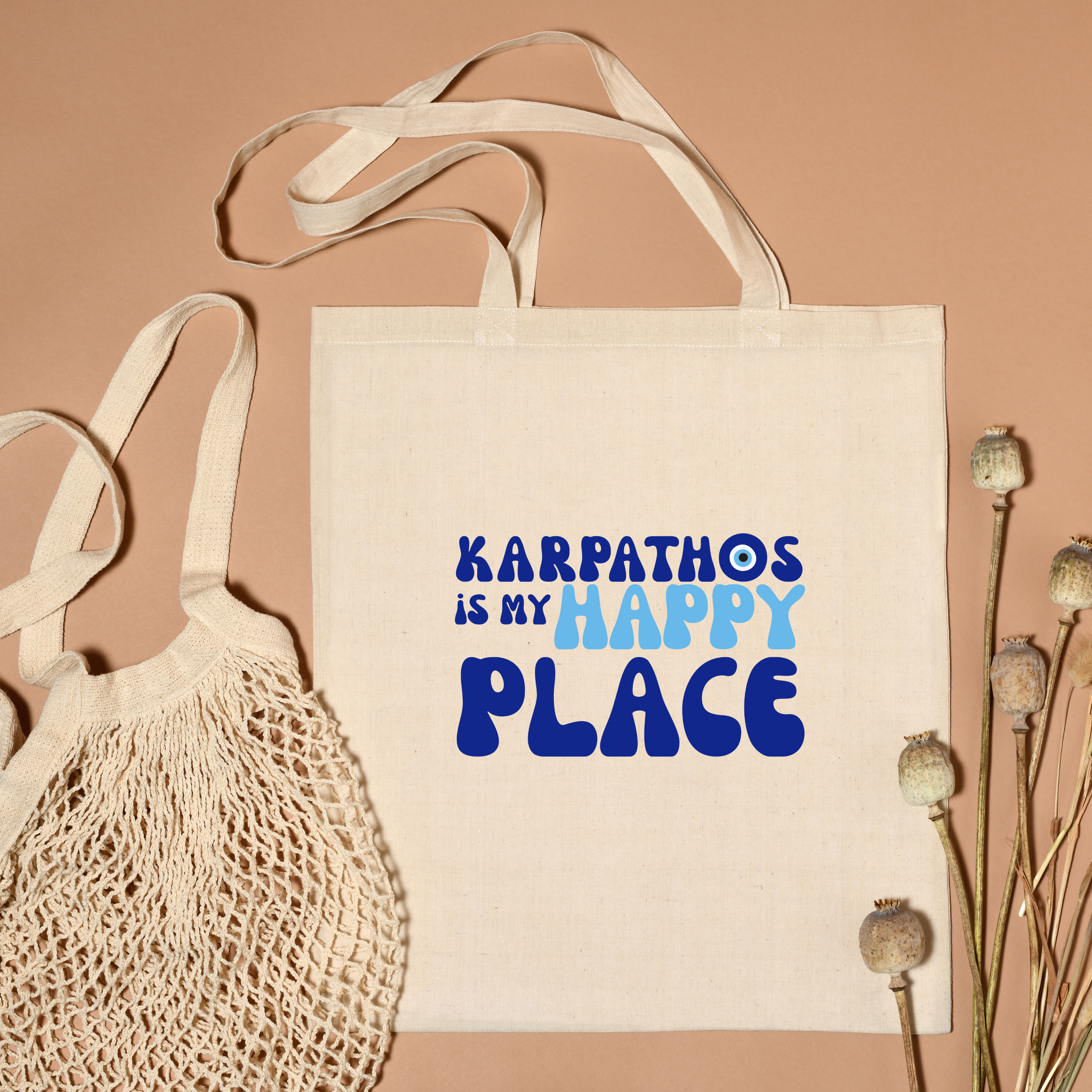 Karpathos is my happy place tote bag 2