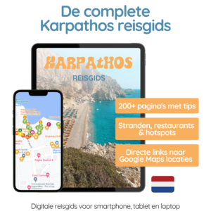 Karpathos reisgids 2026 digitale reisgids met stranden restaurants en Google Maps locaties