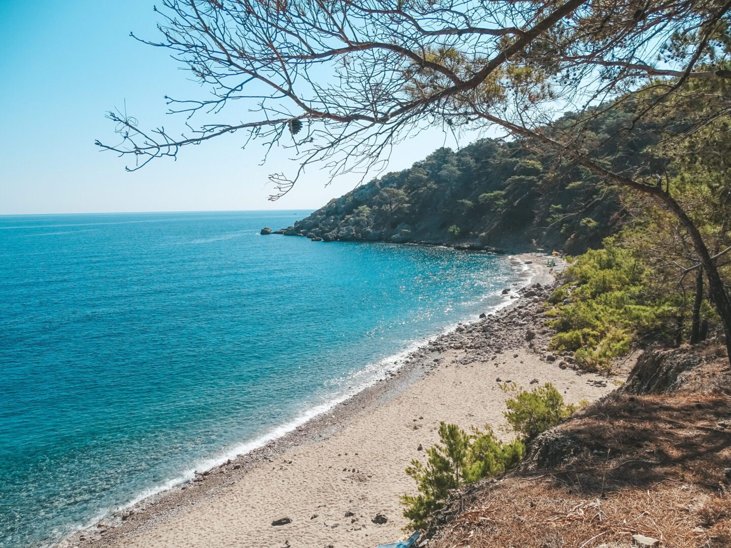 Uitzicht op Kato Lako Strand