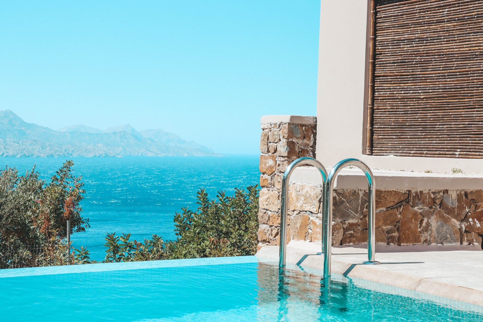 Villa met privé zwembad en uitzicht op zee op Karpathos.