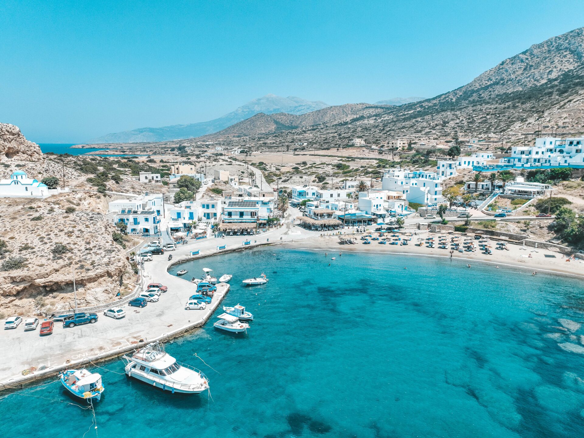 Restaurants Finiki Karpathos aan de haven